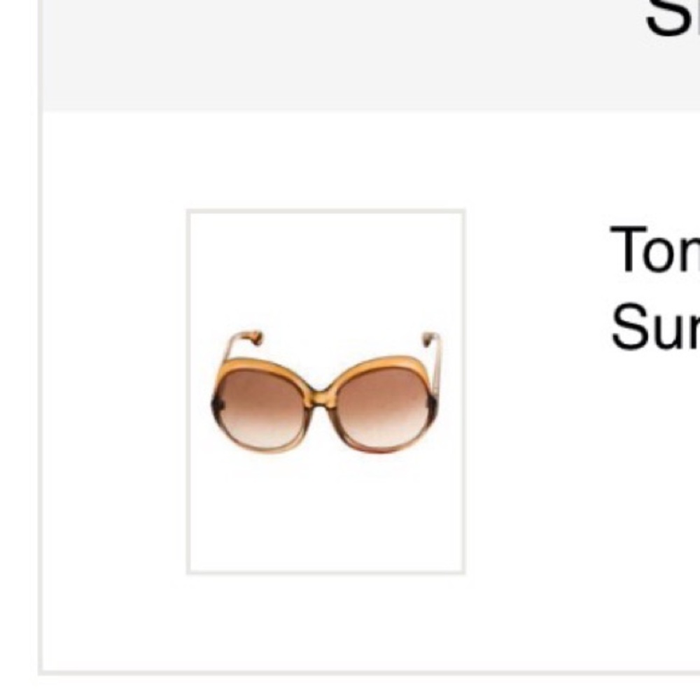 Tom Ford Brown Gradient Sunglasses